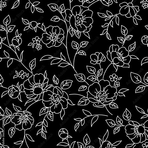 black and white floral pictures|floral black and white pattern.